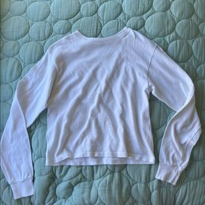 SOLD Brandy Melville Cotton Long Sleeve Ribbed White top